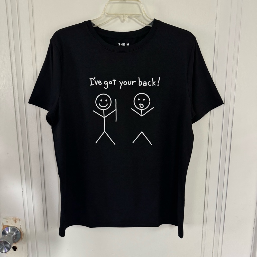 SHEIN Black/White Graphic Tee